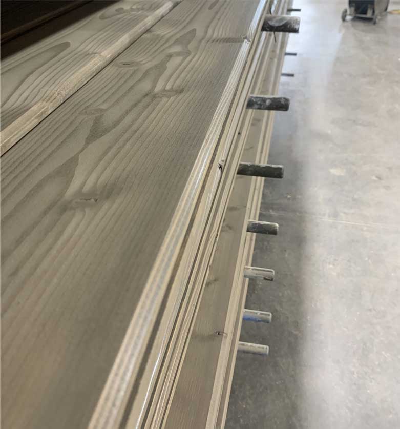 Decking Timber with tongue and groove for roofing
