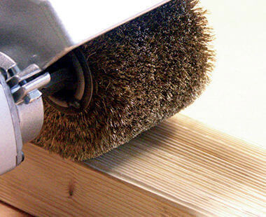Dorval Timber wire brush finish